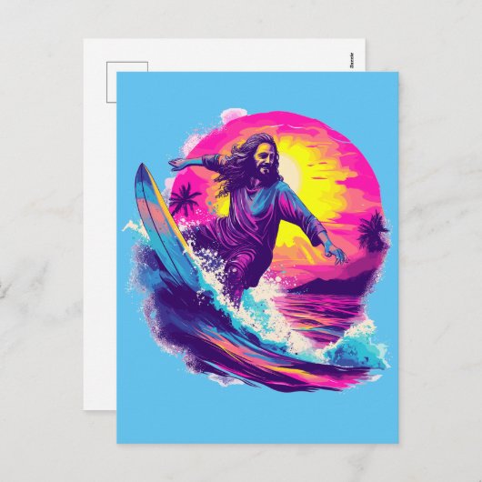 人生の波を通してイエスと共に シーズンポストカード (正面/裏面)