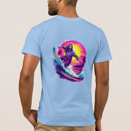 人生の波を通してイエスと共に Tシャツ (裏面)