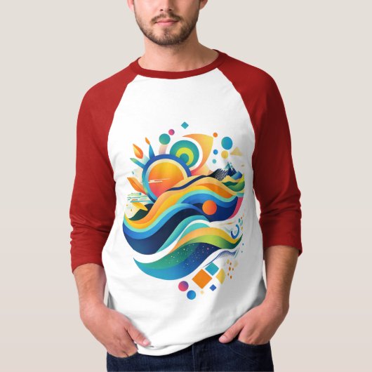 人生の波 Tシャツ (正面)