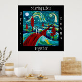 人生の浮き沈みを一緒に分かち合うポスター ポスター (キッチン)