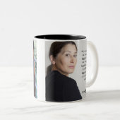 人生の深い幸福マグカップ ツートーンマグカップ (正面右)