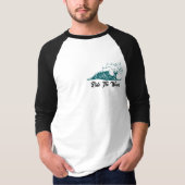 人生の潮流: 流れに身を任せ、波に乗れ Tシャツ (正面)