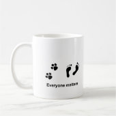 人生の点は皆重要です コーヒーマグカップ (左)