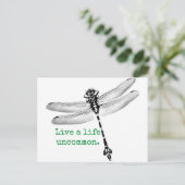 人生の珍しいトンボ ポストカード (スタンド正面)