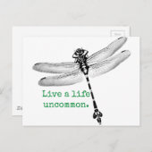 人生の珍しいトンボ ポストカード (正面/裏面)
