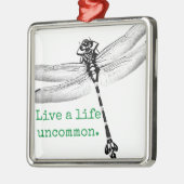 人生の珍しいトンボ メタルオーナメント (左)
