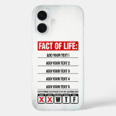 人生の現実カレンダーがWTFユーモアを語る Case-Mate iPhoneケース (裏面)