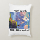 人生の登り、ちょうど別の登りカスタム枕 アクセントクッション (裏面(縦))