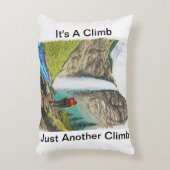 人生の登り、ちょうど別の登りカスタム枕 アクセントクッション (正面(垂直))