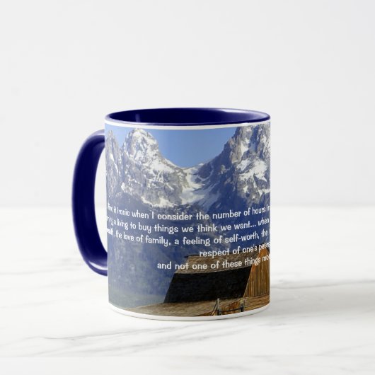 人生の皮肉 マグカップ (正面左)