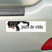 人生の目的後を追計画を見て バンパーステッカー (車上)