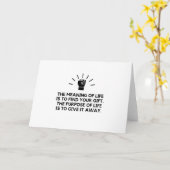 人生の目的 カード (黄色い花)