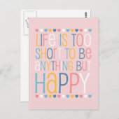 人生の短い幸せ ポストカード (正面/裏面)