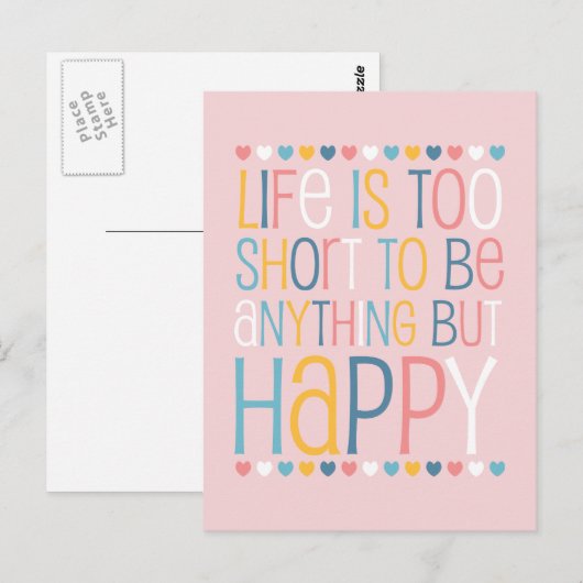 人生の短い幸せ ポストカード (正面/裏面)