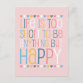 人生の短い幸せ ポストカード (正面)