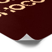 人生の短い…チョコ食べレート ポスター (角)