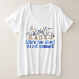 人生の短さ プラスサイズTシャツ