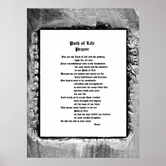 人生の祈りの言葉 ポスター (正面)