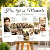 人生の祝い タイムライン 葬儀 記憶 フォト ポスター