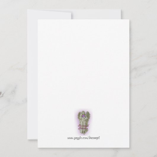 人生の祝い 招待状 紫陽花 (裏面)