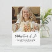 人生の祝い 葬儀写真招待状 招待状 (スタンド正面)