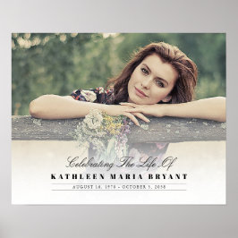 人生の祝祭 フォト葬儀 横型 ポスター