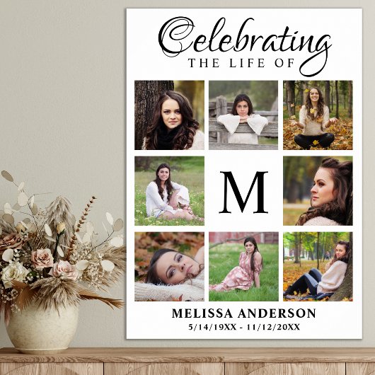 人生の祝祭 メモリアル フォトコラージュ 葬儀 ポスター