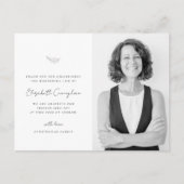 人生の祝祭 現代 シンプル ミニマル フォト ポストカード (正面)