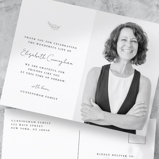 人生の祝祭 現代 シンプル ミニマル フォト ポストカード