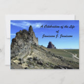 人生の祝祭 生記念式 船岩  招待状 (正面)