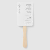 人生の祝祭 | 葬儀の式次第 ハンドファン (裏面)