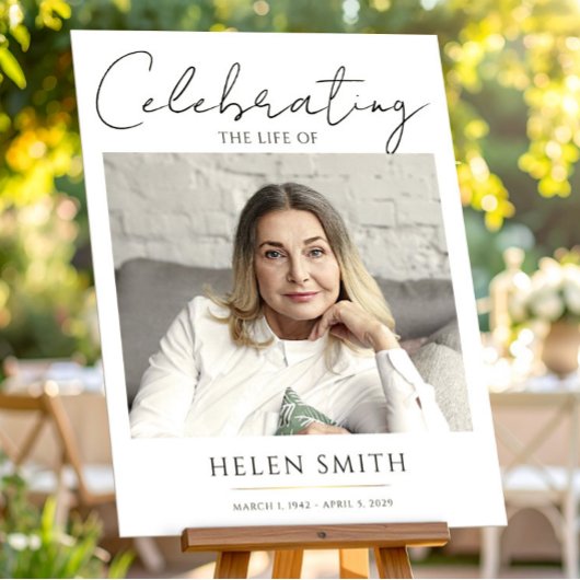 人生の祝祭 - 追悼写真葬儀 ポスター