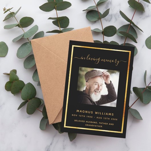 人生の祝祭 黒の写真プログラム 招待状