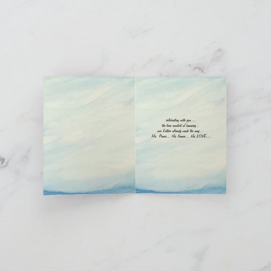 人生の祝福 カード (内部)