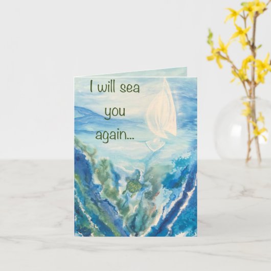 人生の祝福 カード (黄色い花)