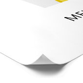 人生の祭り・追悼写真 ポスター (角)