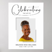 人生の祭り・追悼写真 ポスター (正面)