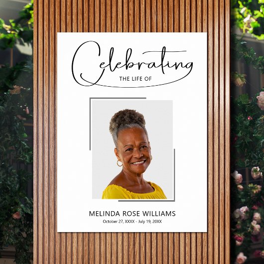 人生の祭り・追悼写真 ポスター