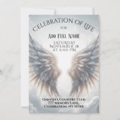 人生の祭典 - 写真追悼 招待状 (正面)