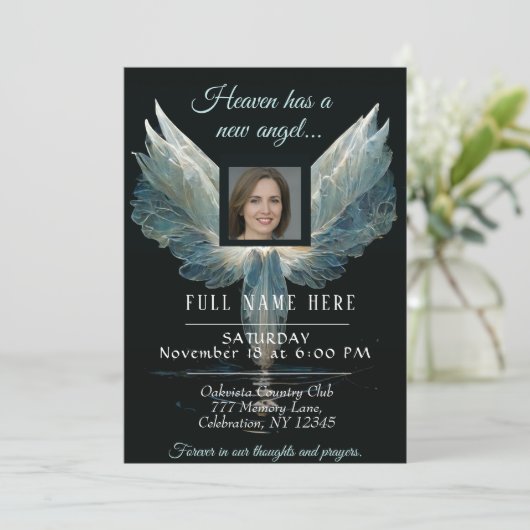 人生の祭典 - 写真追悼 招待状 (スタンド正面)