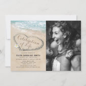 人生の祭典 | 海の葬儀の写真 招待状 (正面)