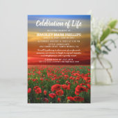 人生の祭典 | 葬儀・追悼 ポピー畑 招待状 (スタンド正面)