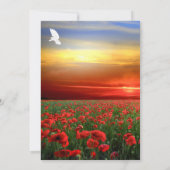 人生の祭典 | 葬儀・追悼 ポピー畑 招待状 (裏面)
