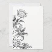 人生の祭典 | 葬儀 追悼 花 招待状 (裏面)