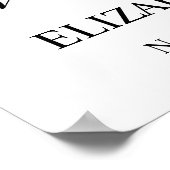 人生の祭典 赤い白いバラの写真 ポスター (角)