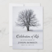 人生の祭典 | 追悼の木 招待状 (正面)