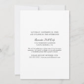 人生の祭典 | 追悼の木 招待状 (裏面)