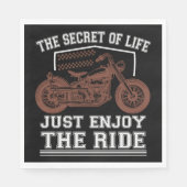 人生の秘密は乗り物楽しむだけだ スタンダードランチョンナプキン (正面)