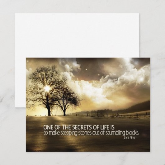 人生の秘密 ポストカード (正面/裏面)