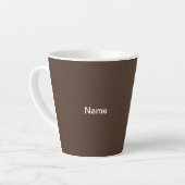 人生の究極の答えは…コーヒーラテマグ カフェラテマグ (左アングル)